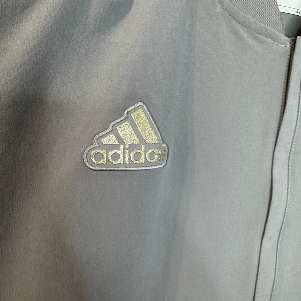 Adidas Rutgers 1/4 Zip Grey Sport LS Pullover Jacket Men's L Tall Lightweight - Picture 3 of 11